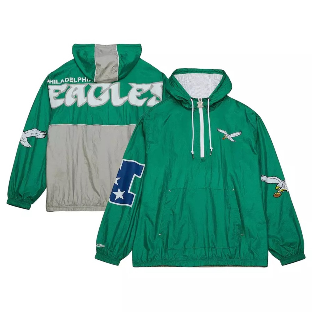 Philadelphia Eagles Green Windbreaker Jacket